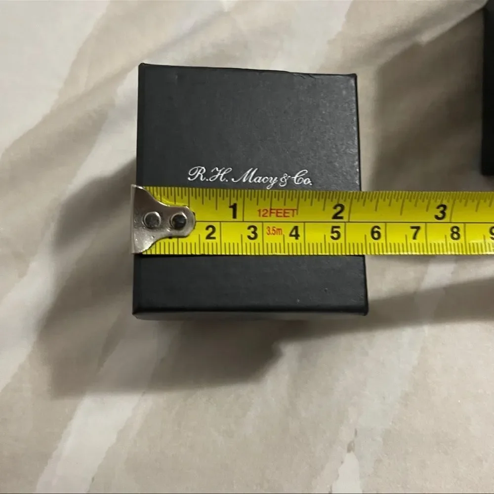 Macy’s 2” x 2.5” Black Jewelry Gift Box